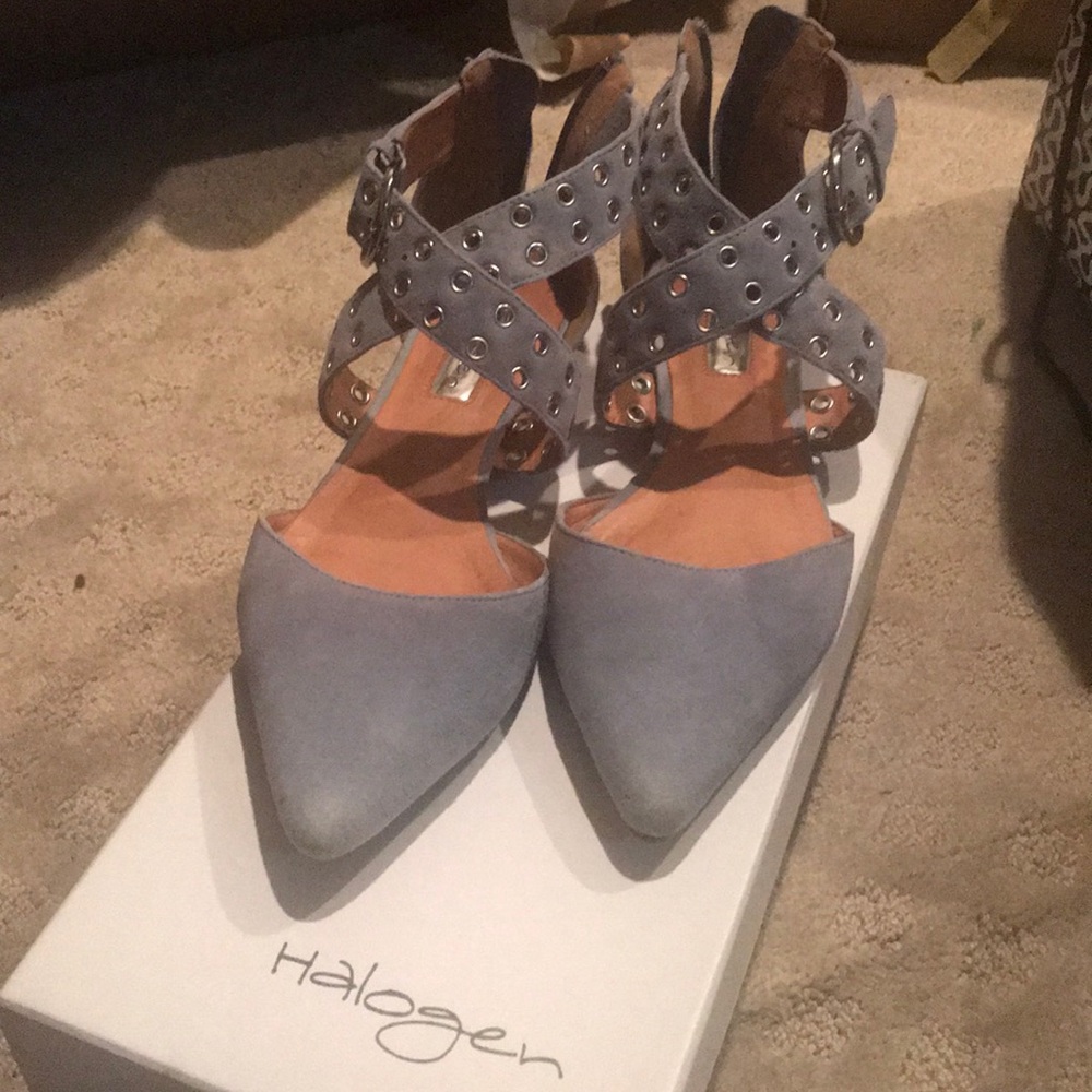 Halogen LT blue suede hamolly-lea